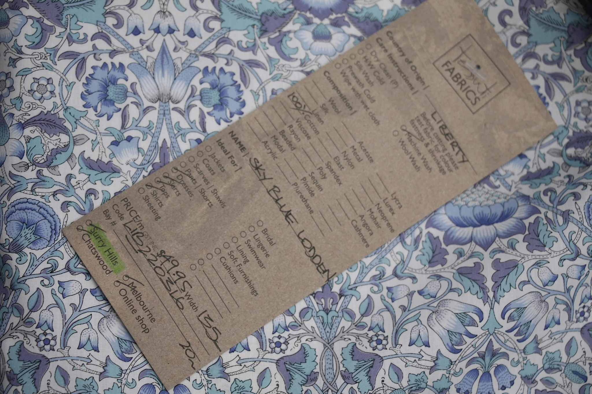 Sky Blue Lodden - Liberty Of London - Image 3