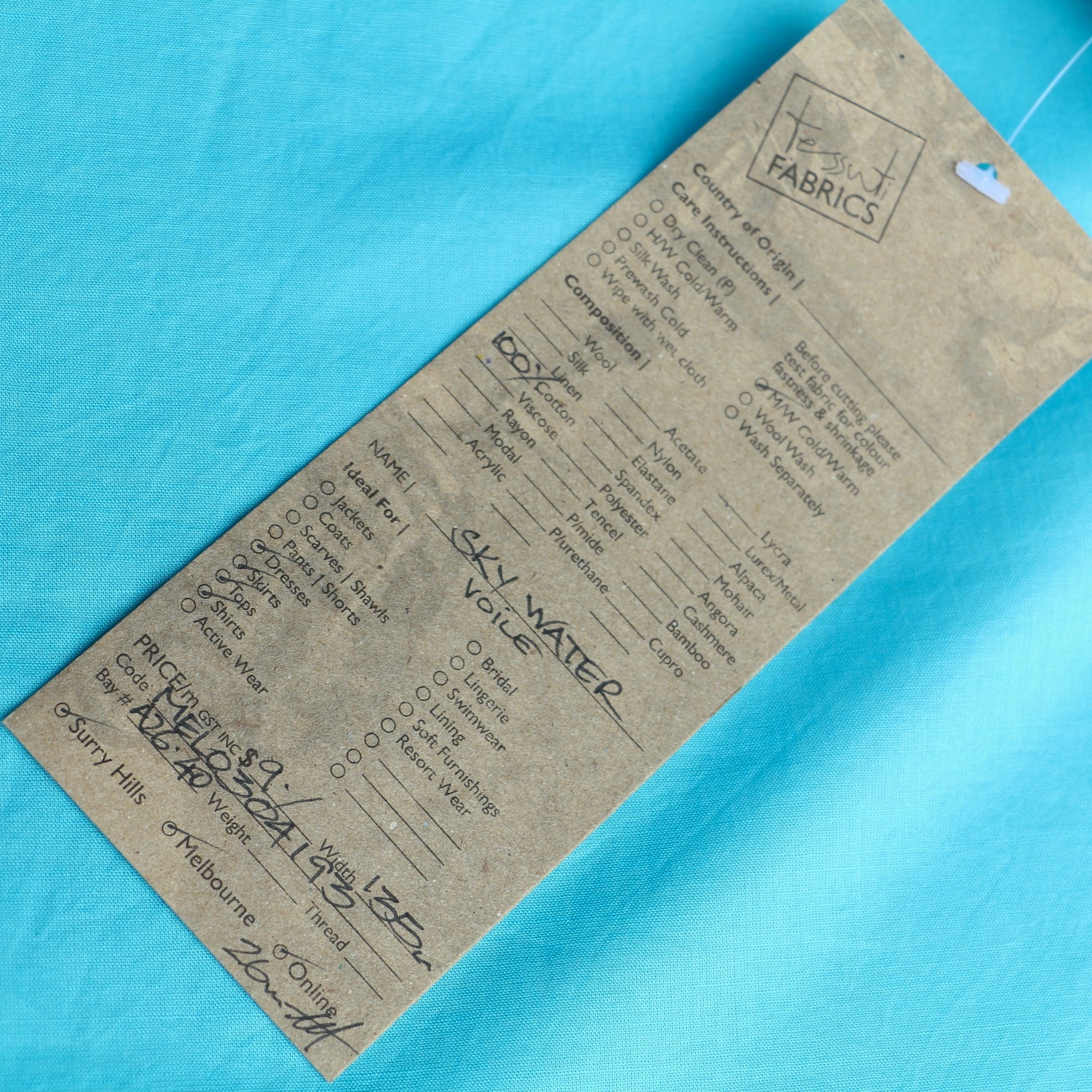 Sky Water Cotton Voile - Image 3