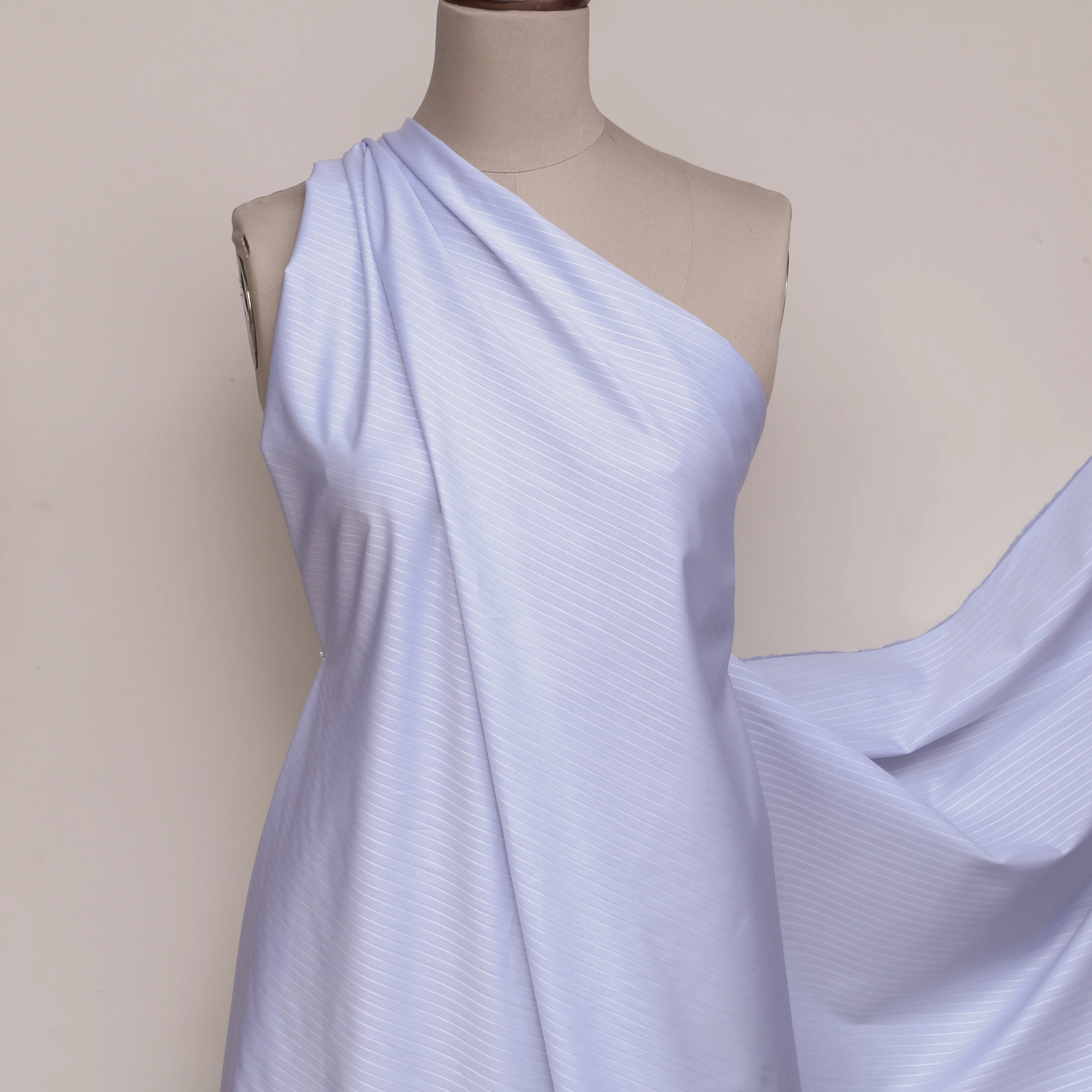 Skywater Stripe Cotton Shirting - Image 4