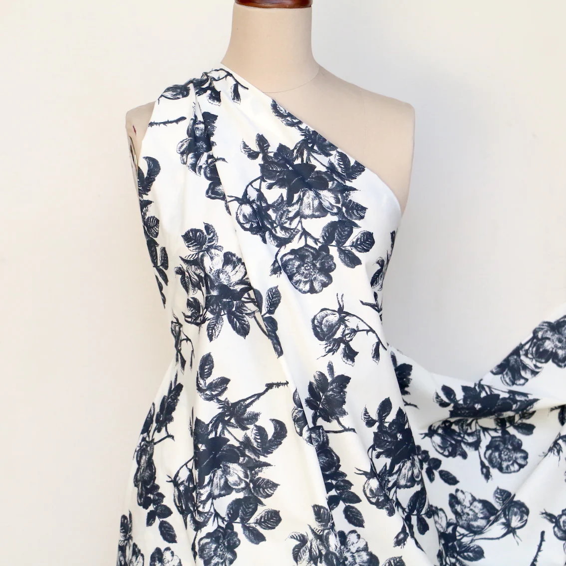 Slate Bouquet Cotton Poplin - Image 6