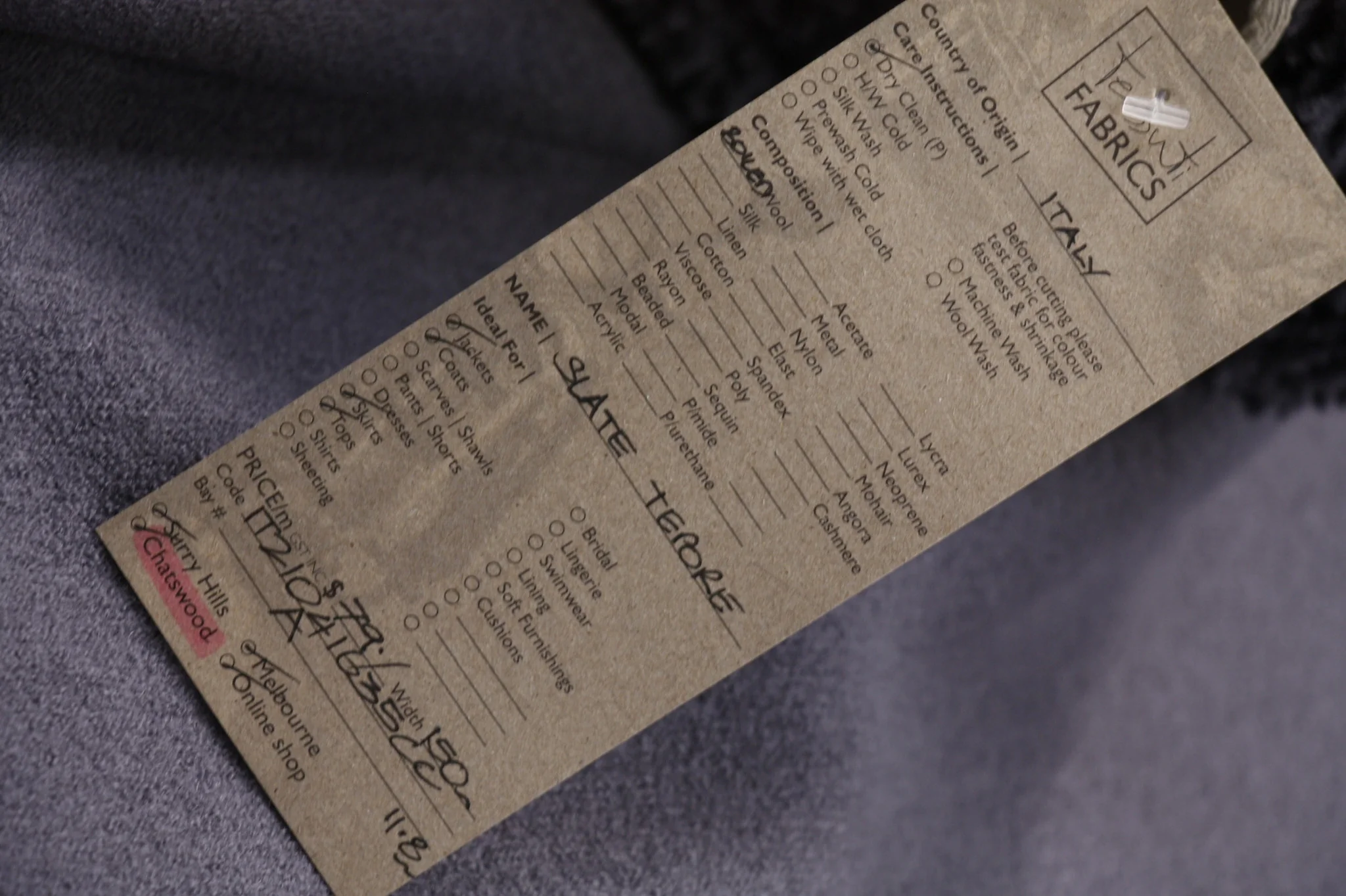 Slate Tepore - Boiled Wool - Image 2