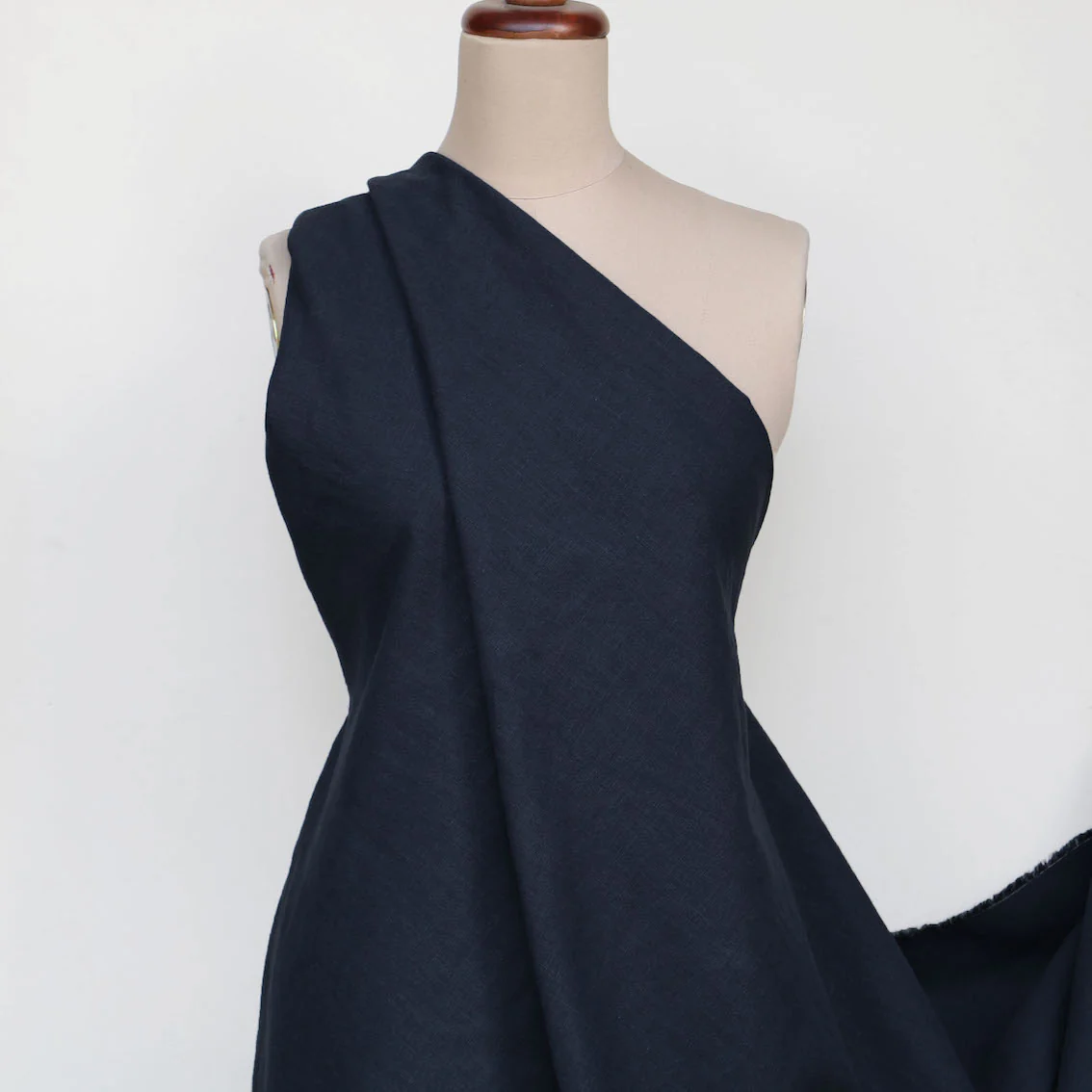 Slub Navy Linen/Cotton - Image 3
