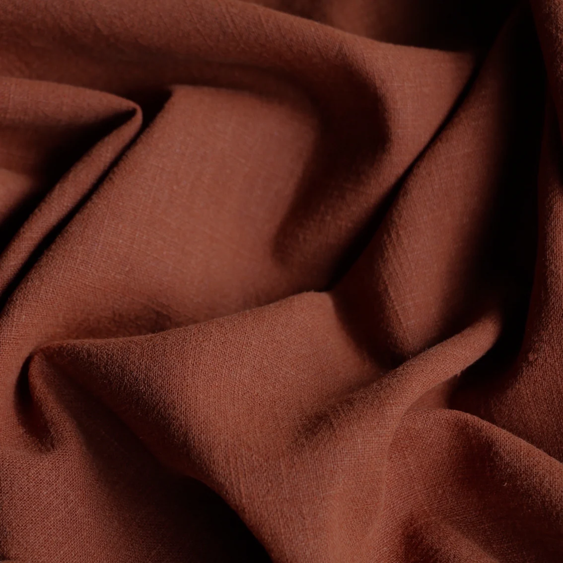 Slub Terracotta Linen/Cotton - Image 2