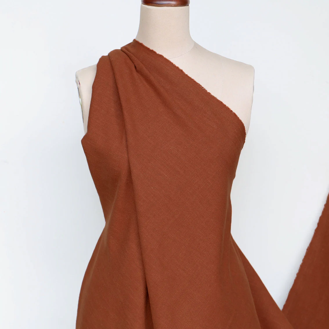 Slub Terracotta Linen/Cotton - Image 3