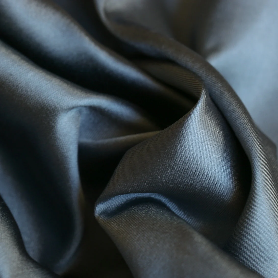 Smoke Mikado Silk/Acetate - Image 2