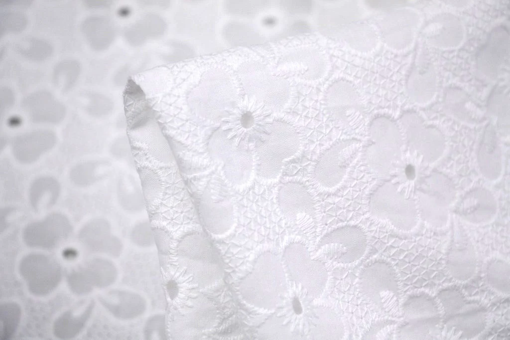 Snow Pansy Broderie Anglaise