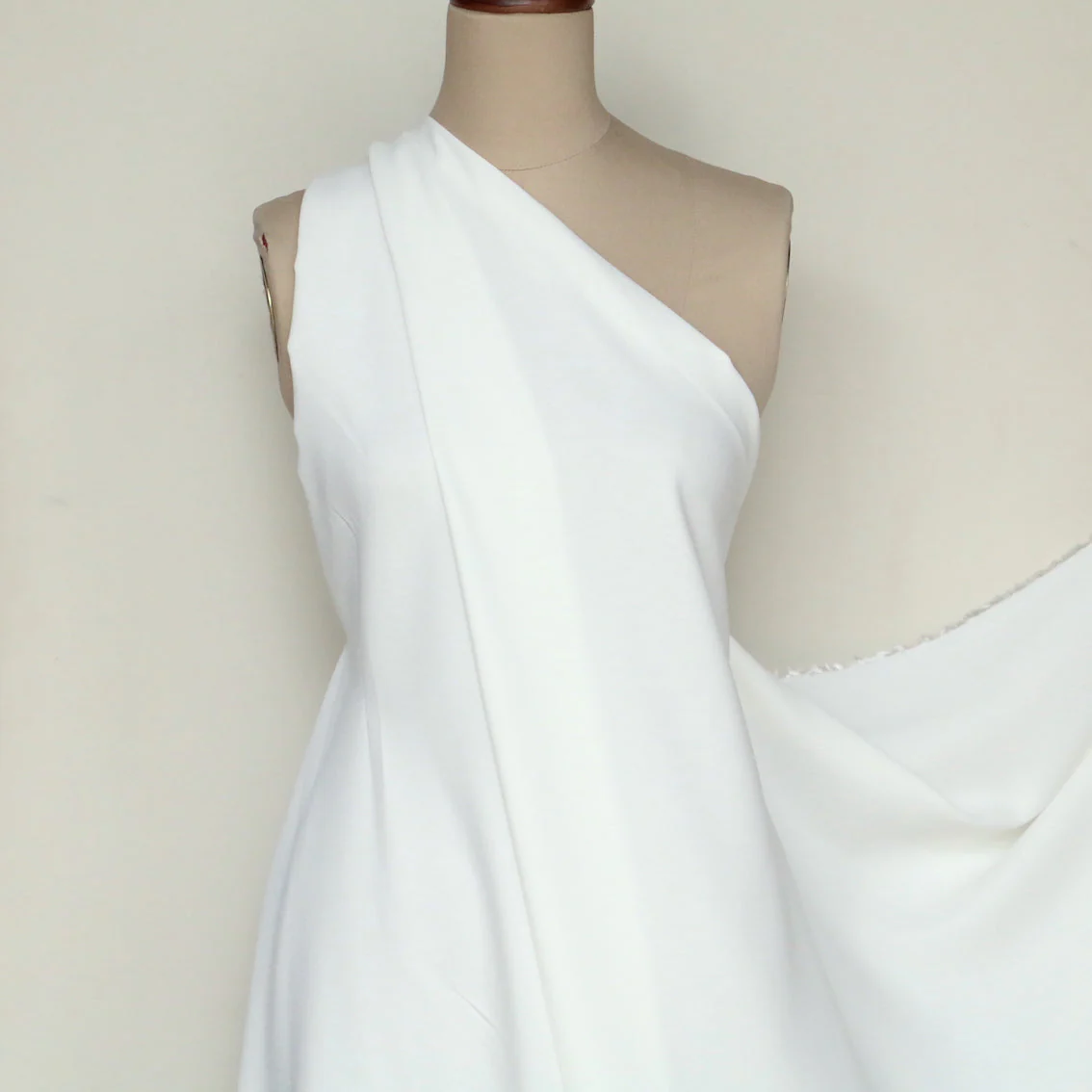 Snow White Satin Backed Crepe - Image 4