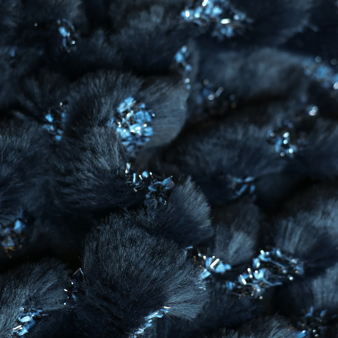 Sodalite Shimmer - Faux Fur/Lurex - Image 2
