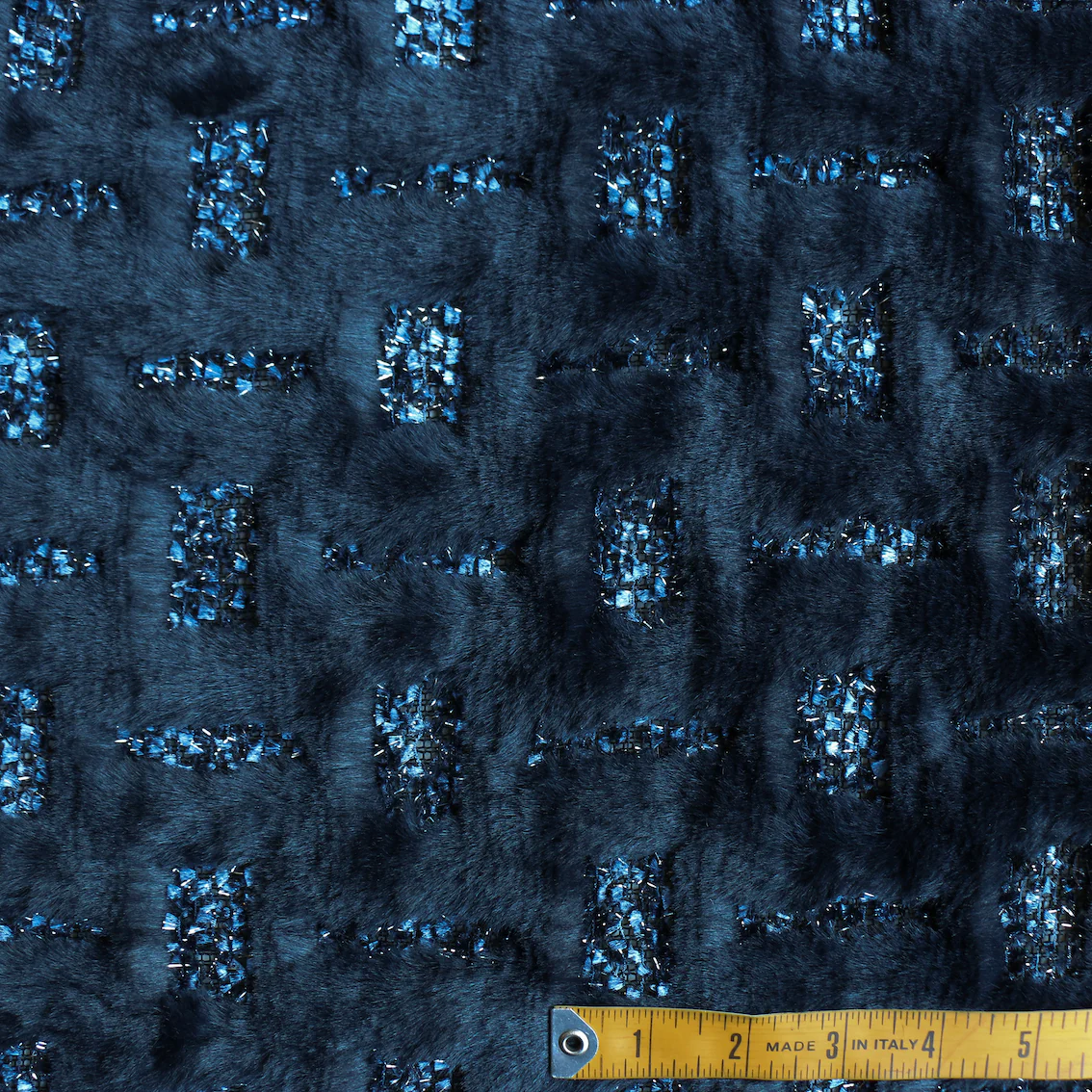 Sodalite Shimmer - Faux Fur/Lurex - Image 3