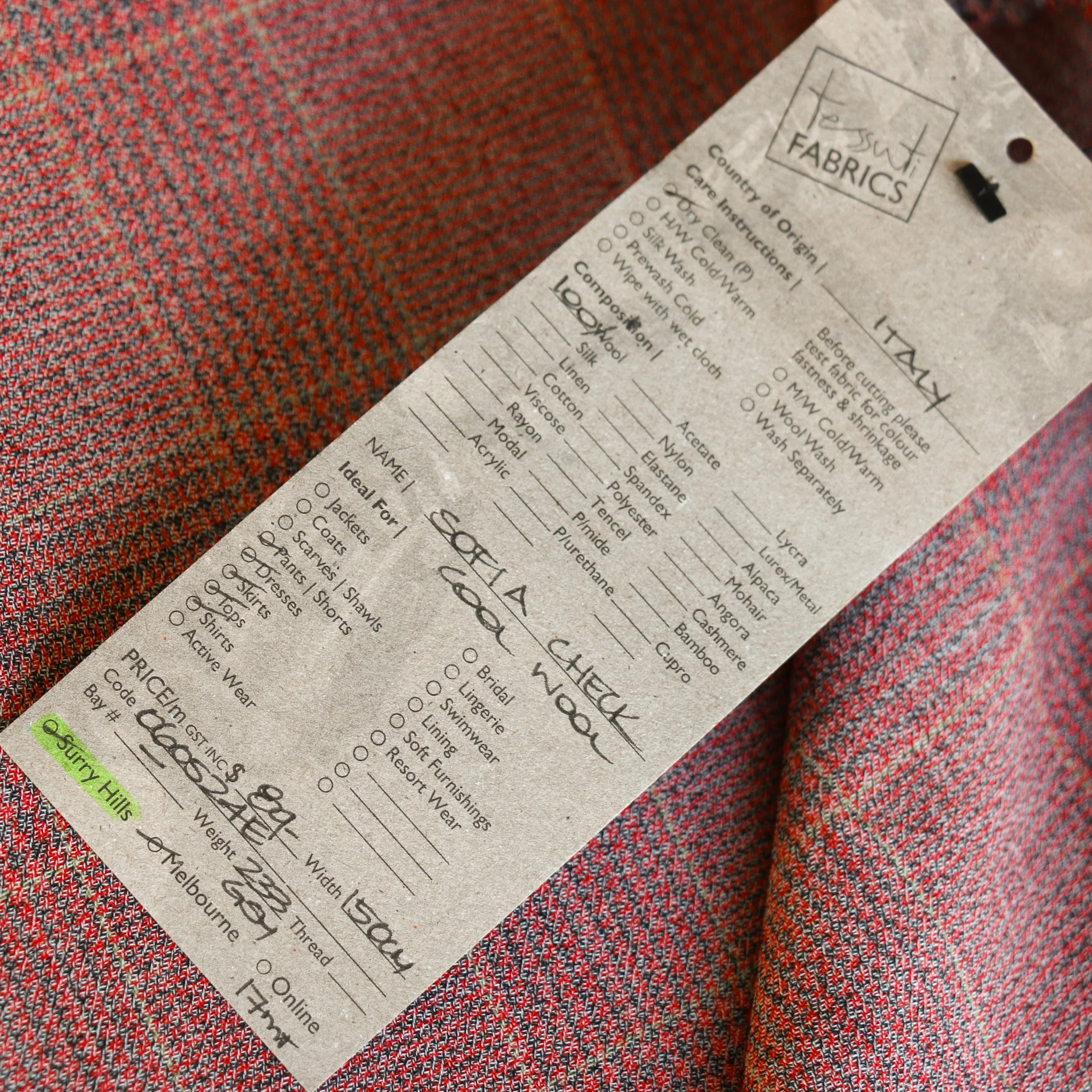 Sofia Check Cool Wool - Image 4