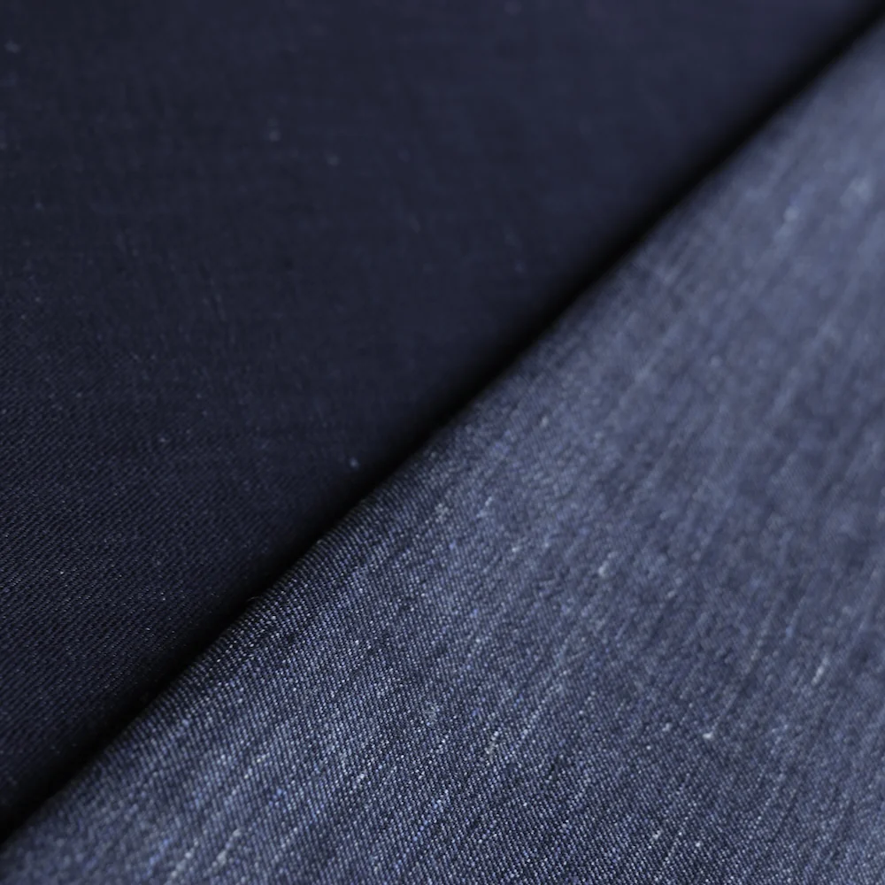 Sofia Denim Navy - Cotton/Linen Denim - Image 3