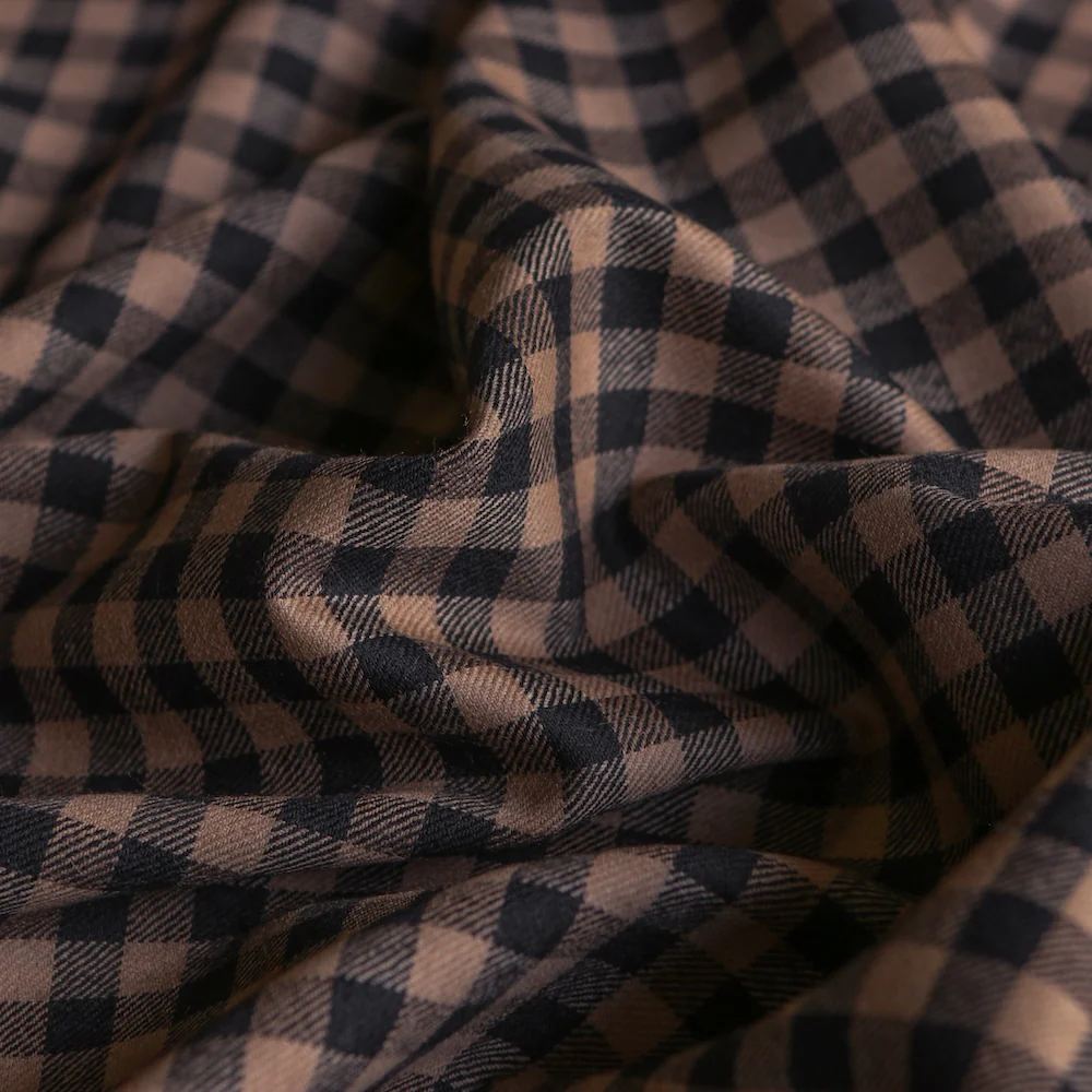 Solana Check Camel/Black Wool - Image 2
