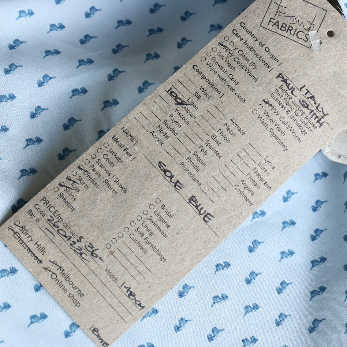 Sole Blue Cotton Shirting - Image 4