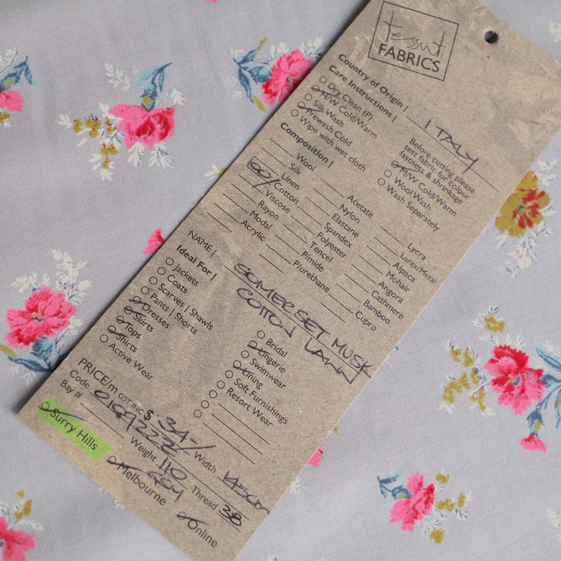 Sommerset Musk Cotton Lawn - Image 5