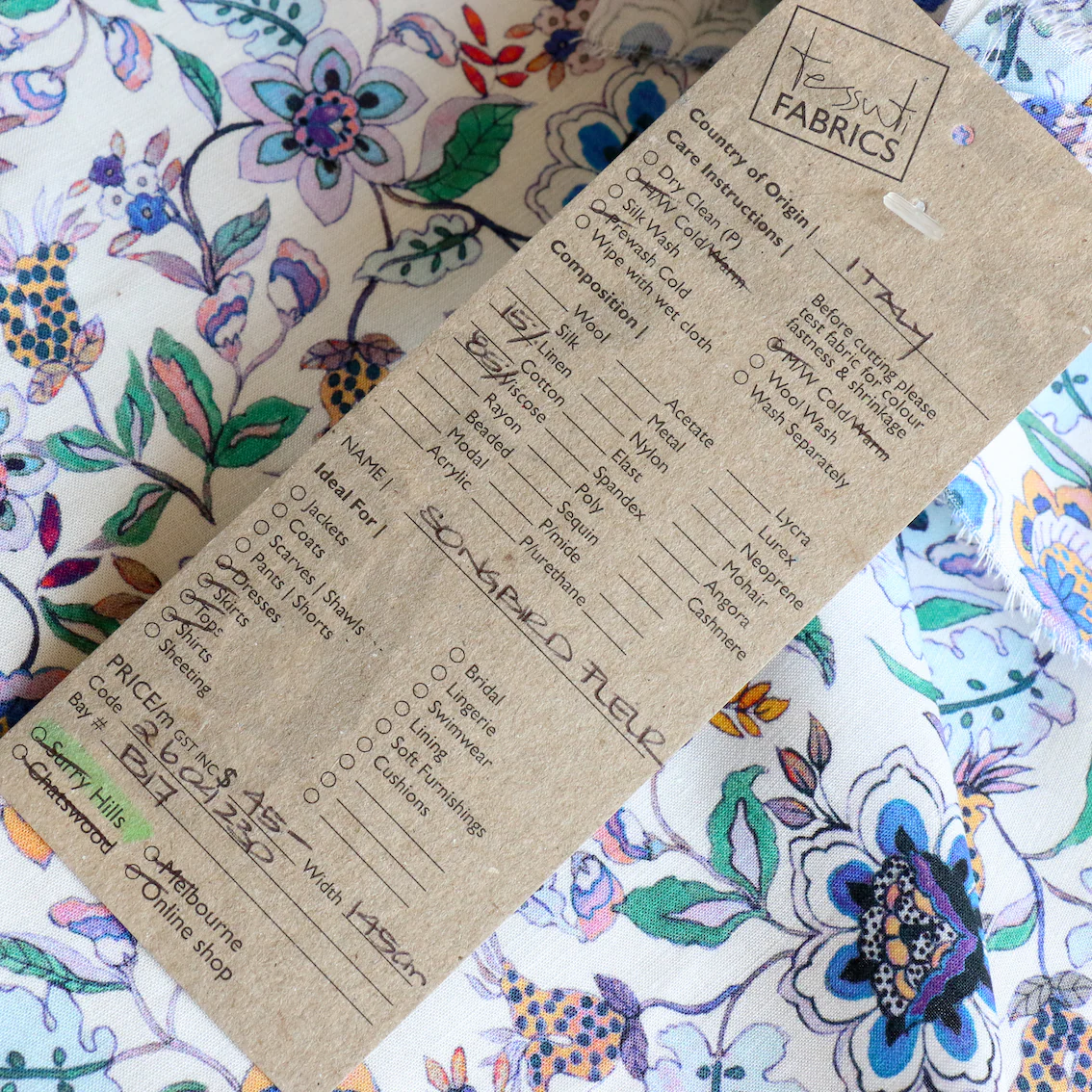 Songbird Fleur Viscose/Linen - Image 4