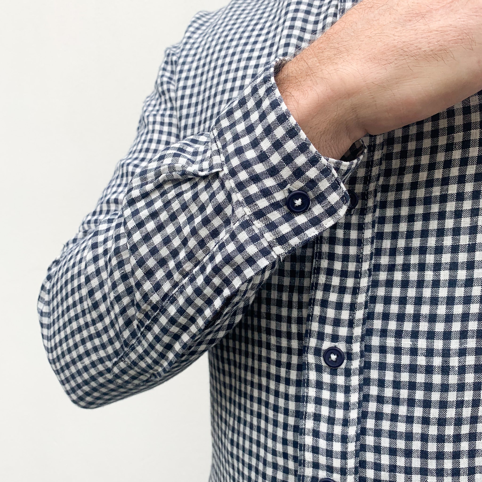 Sophia Check Washed Linen - Image 5