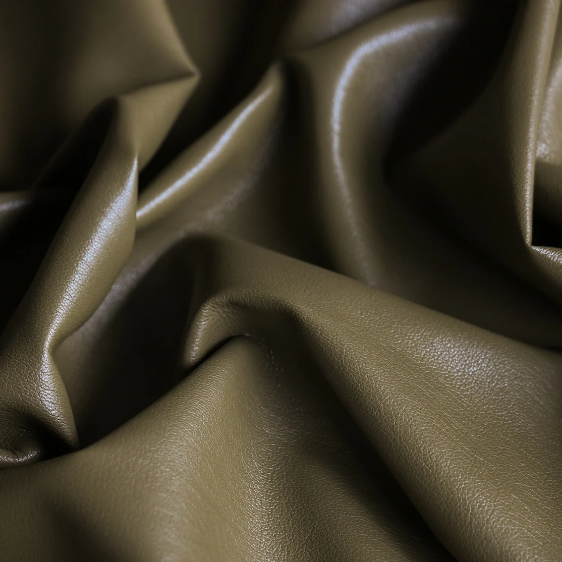 Sophia Olive Soft Faux Leather - Image 2
