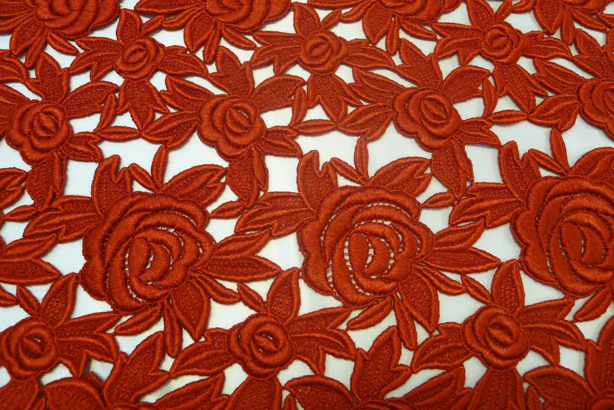 Sophia Rose Guipure Lace Red