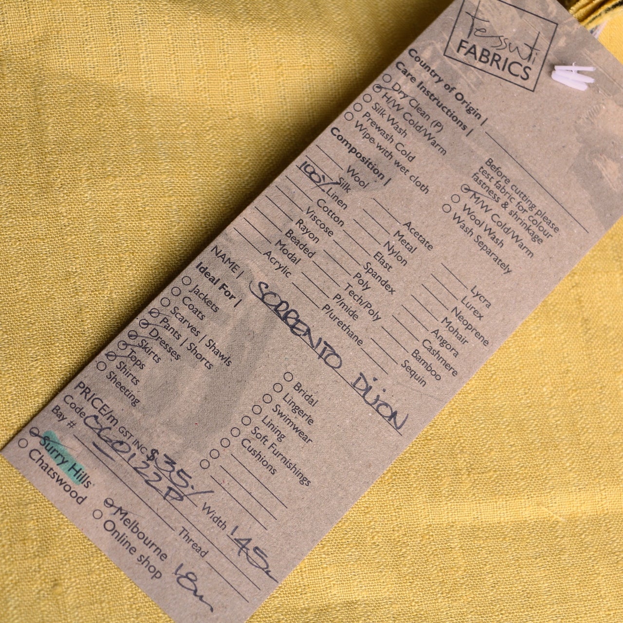 Sorrento Dijon Linen - Image 3
