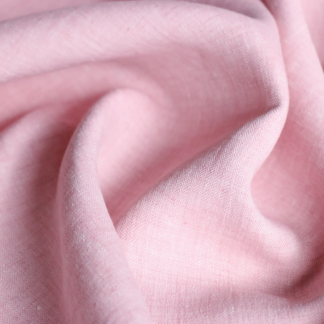 Spazio Rosa Herringbone Linen - Image 2