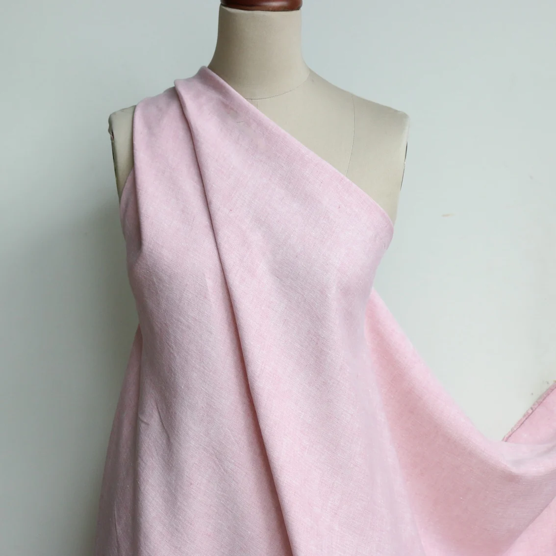 Spazio Rosa Herringbone Linen - Image 3