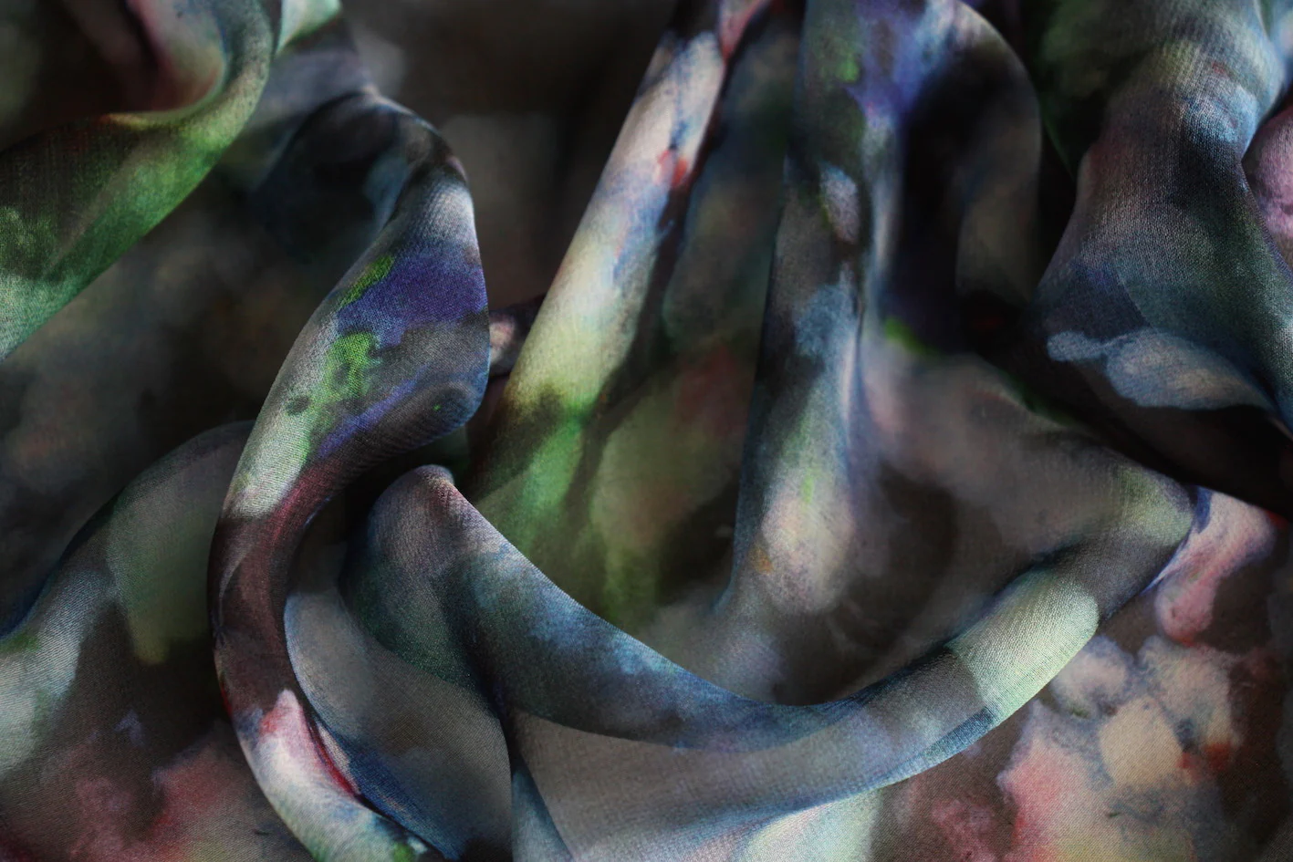 Speckled Clouds Day - Liberty Silk Georgette - Image 2