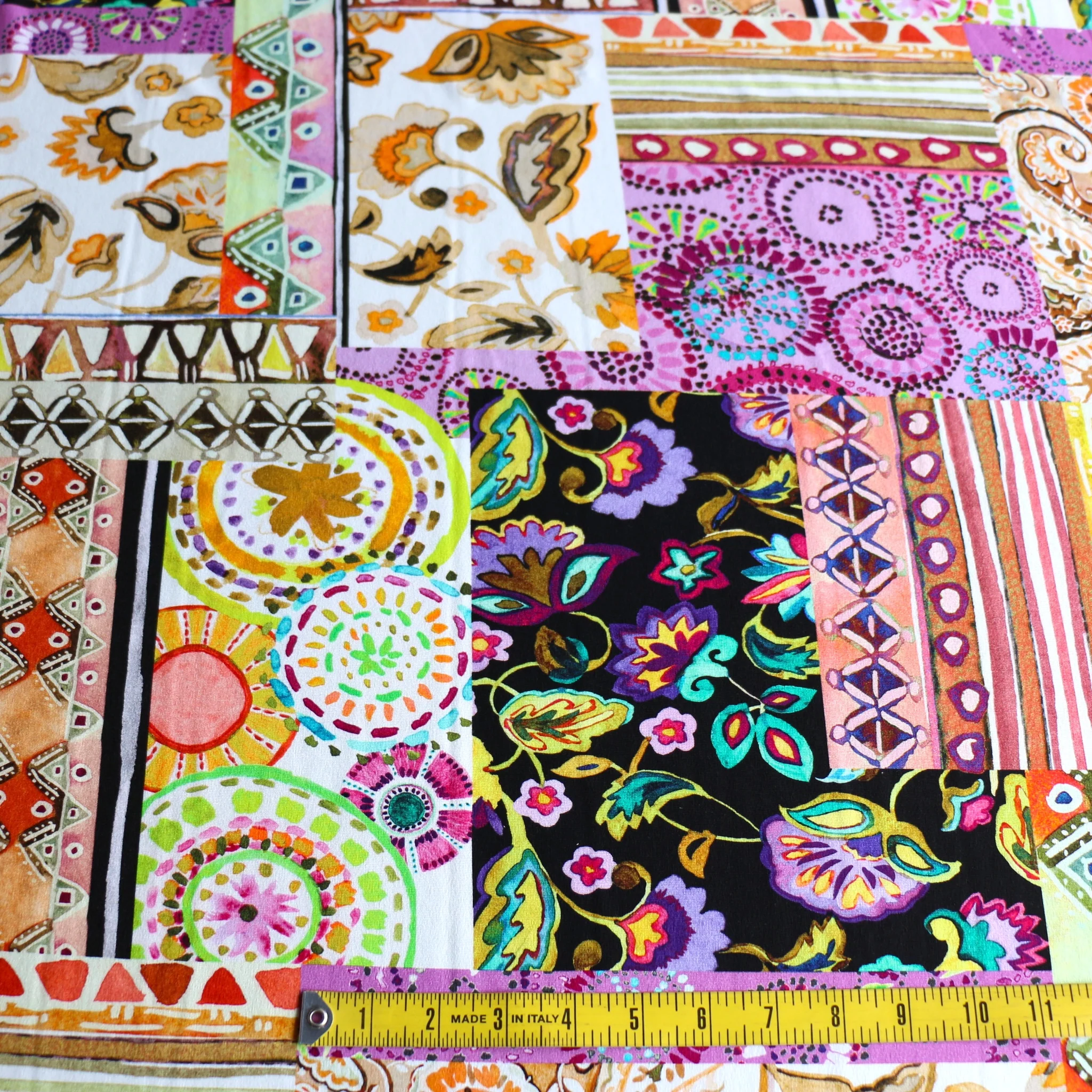 Spello Mosaic Citrus Viscose Jersey - Image 3