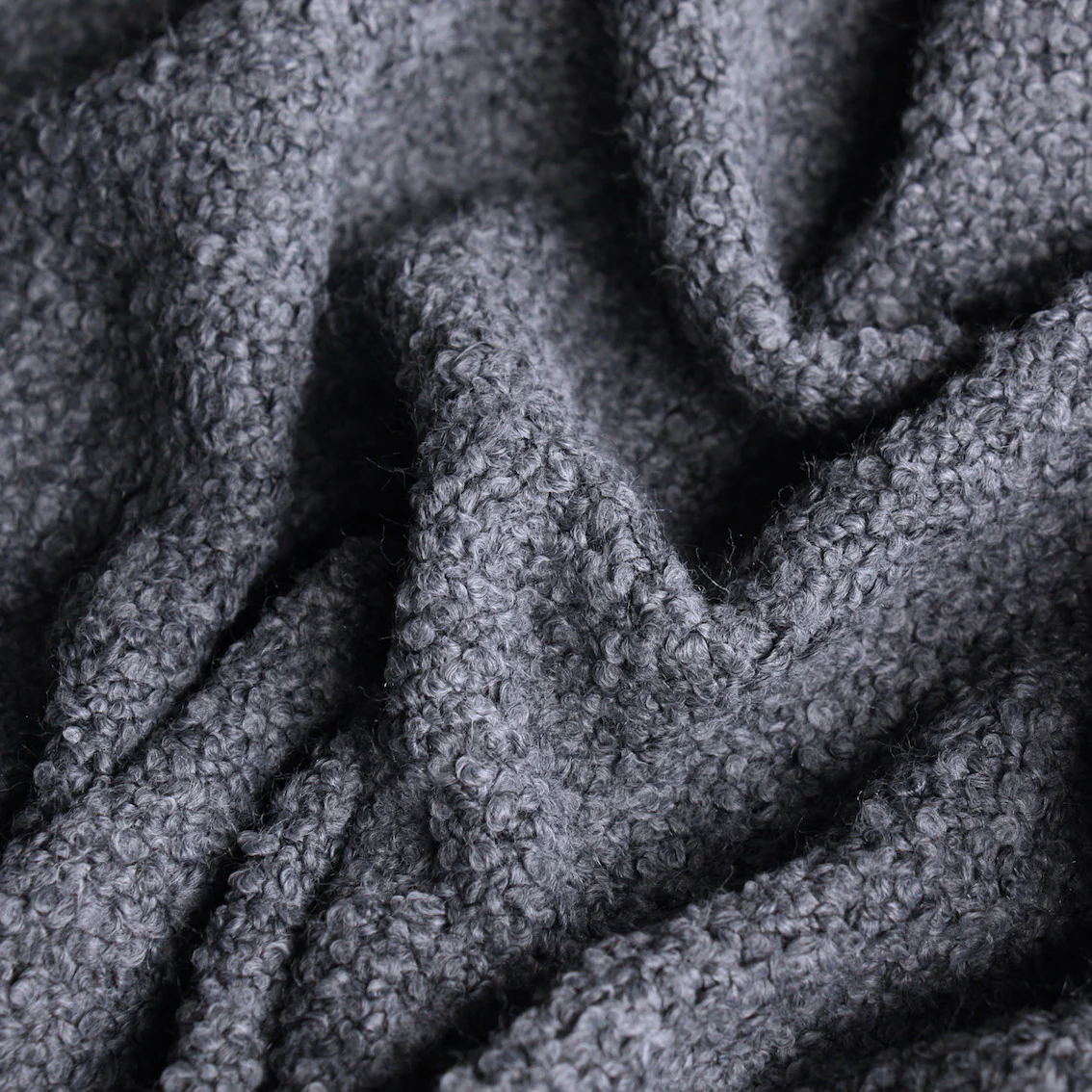 Spent Charcoal Boucle - Image 2