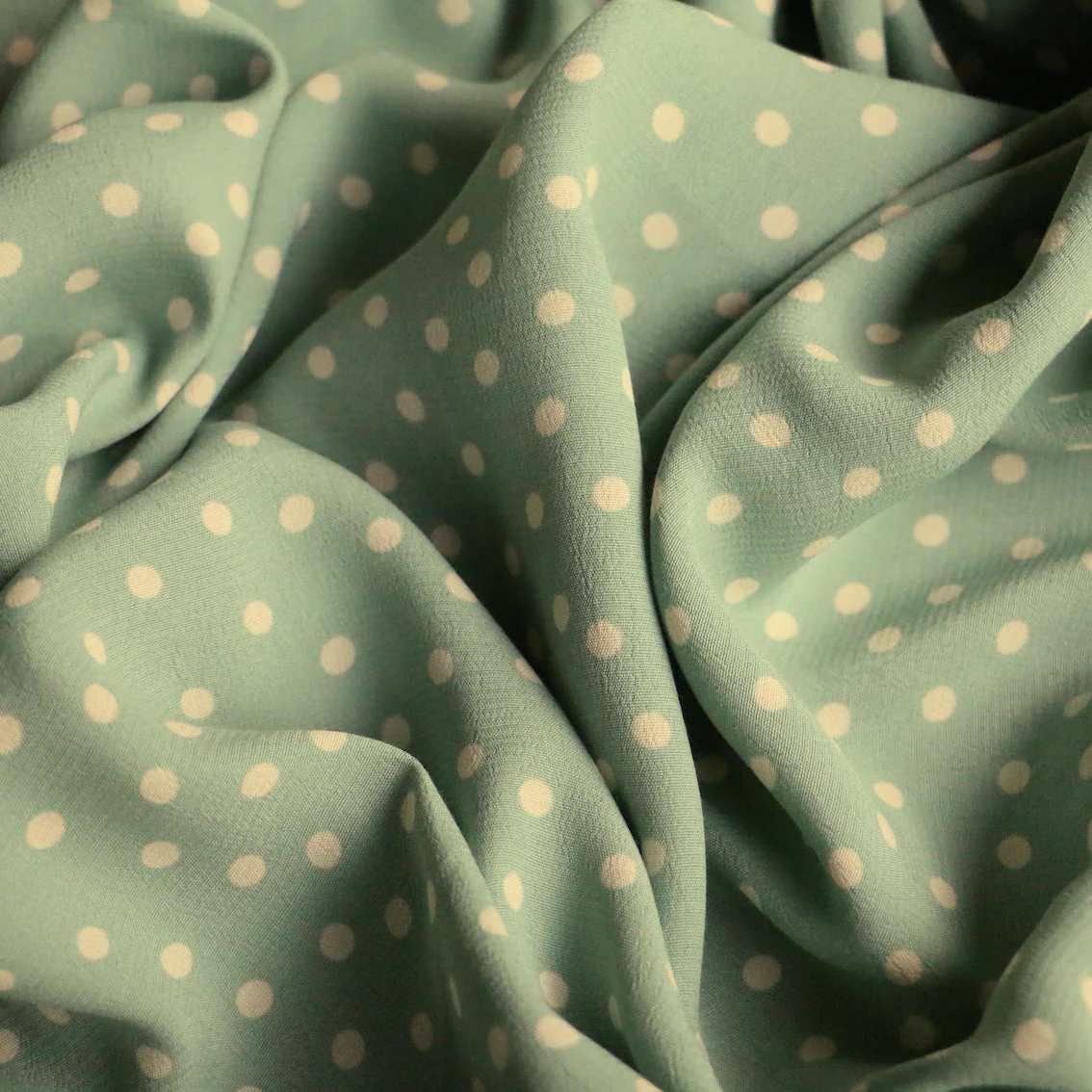 Spot On Sage Viscose Crepe - Image 2