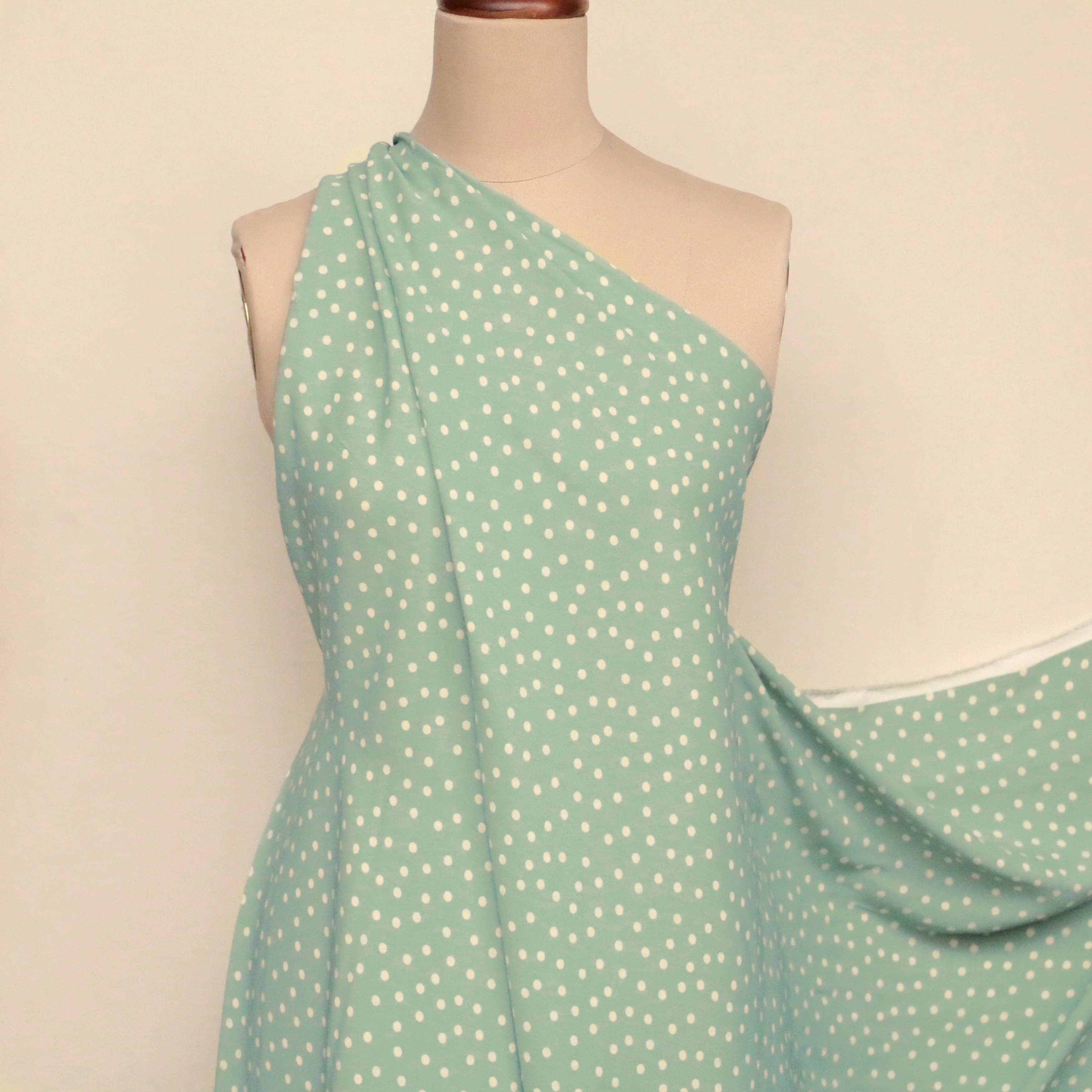 Spot On Sage Viscose Crepe - Image 5