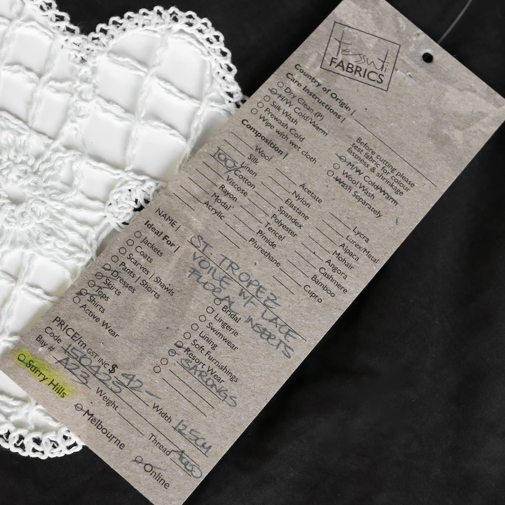 St Tropez Voile With Lace Floral Insert - Image 5