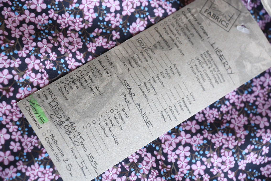 Star Anise Pink - Liberty Tana Lawn™ - Image 4
