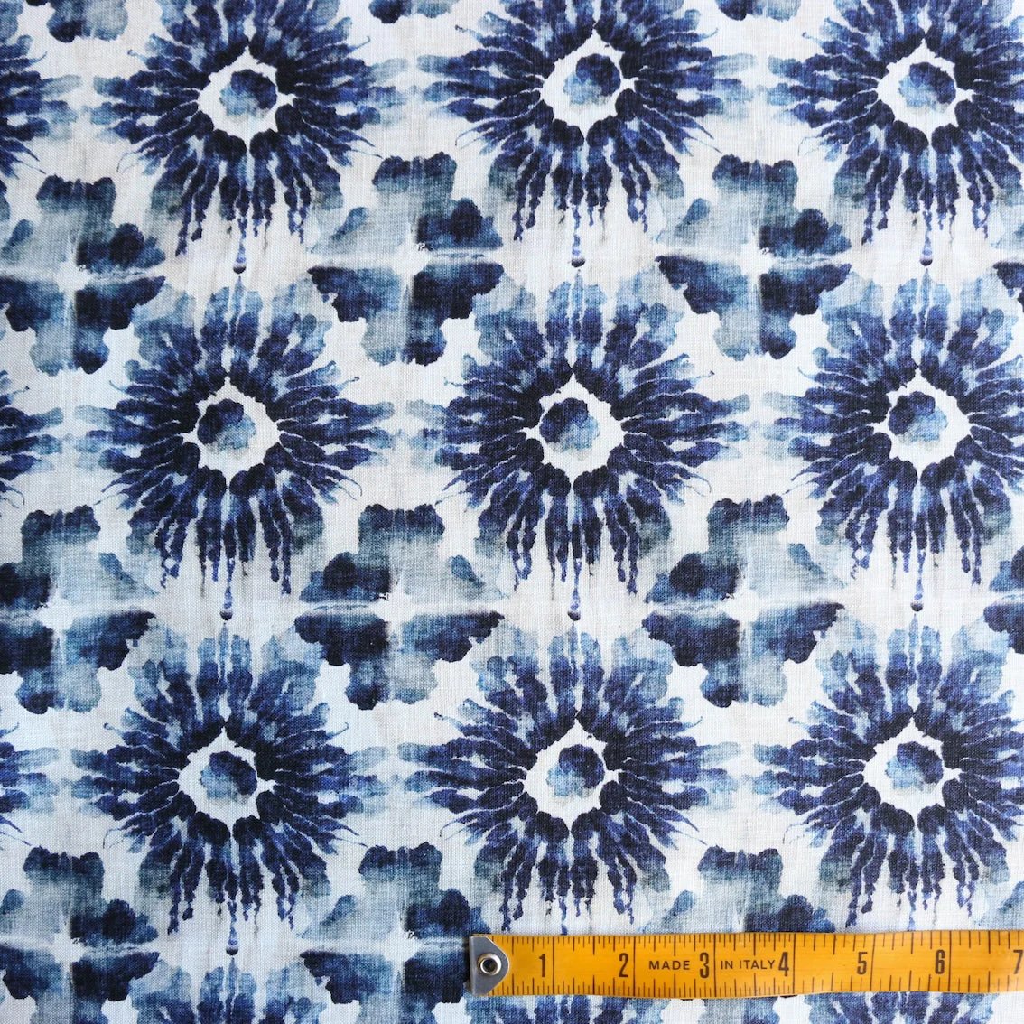 Starburst Shibori Printed Linen - Image 3