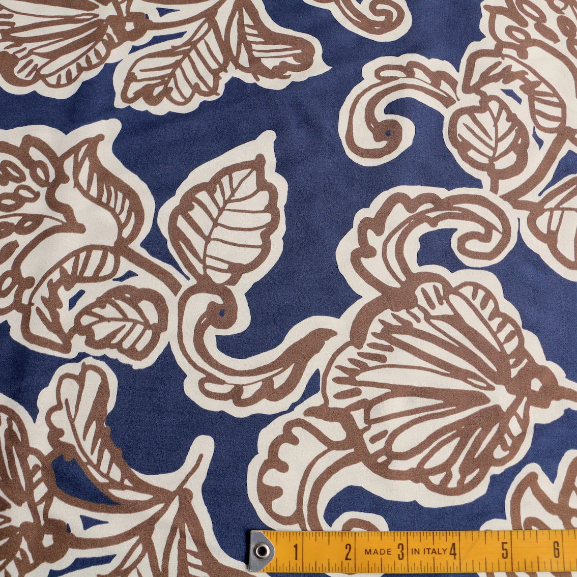 Stardust Foliage Navy Viscose Poplin - Image 3