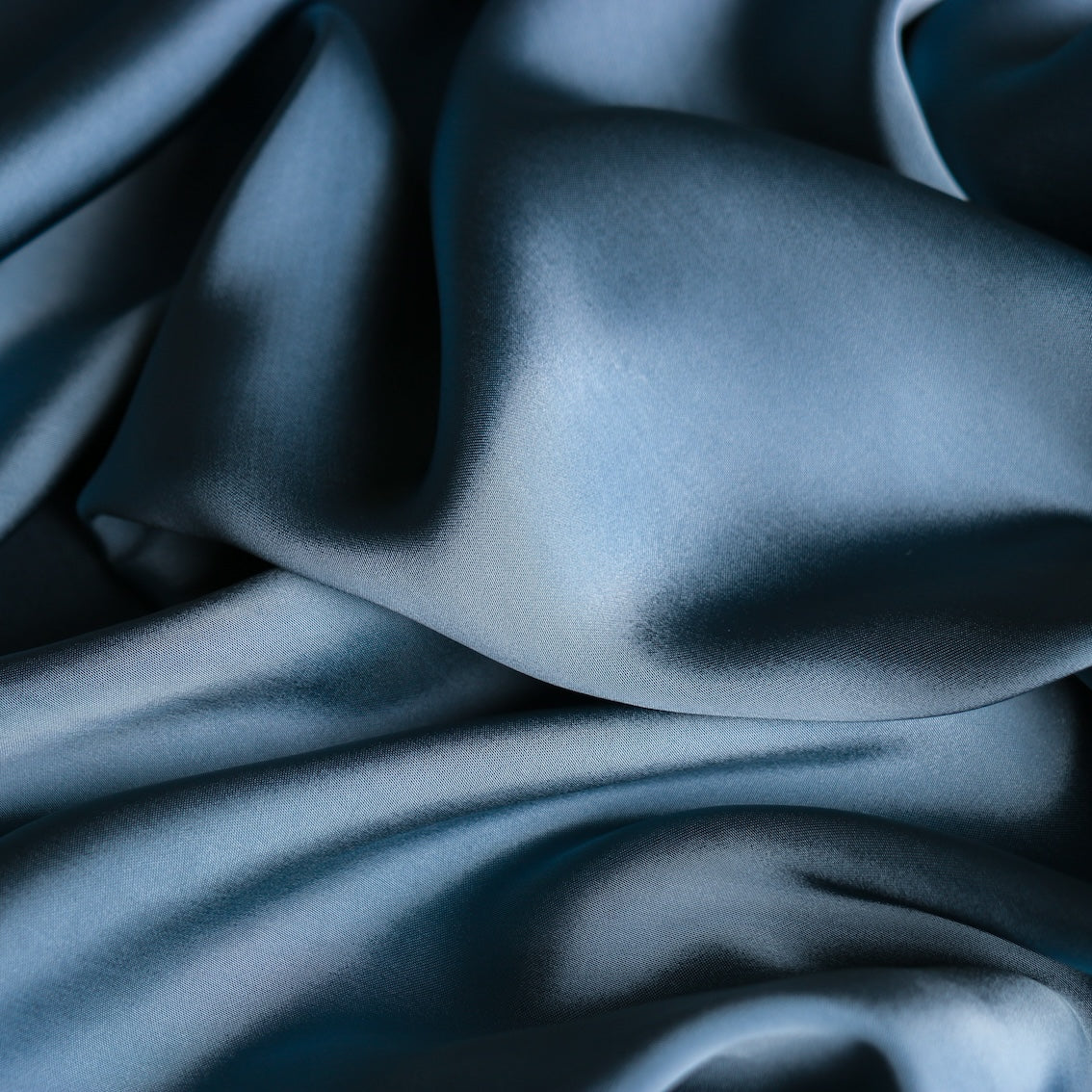 Steel Blue Viscose Cupro - Image 2