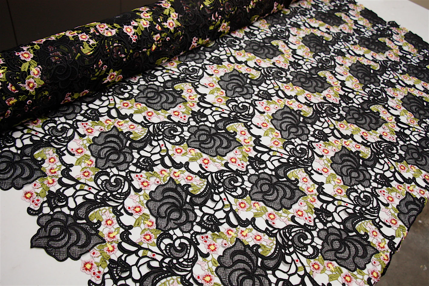 Stella Guipure Lace - Black - Image 5