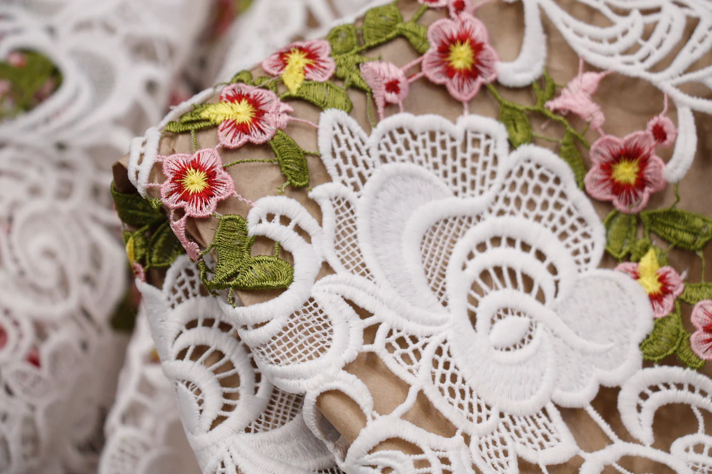 Stella Guipure Lace - Off White