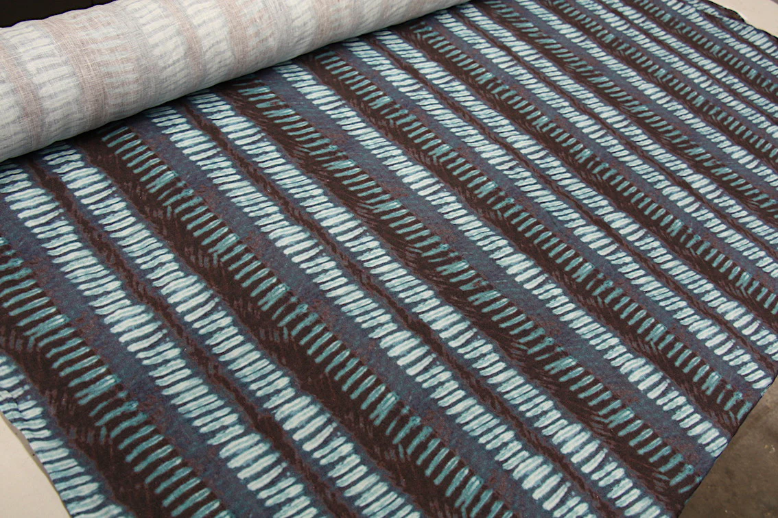 Stepping Stone Washed Printed Linen - Image 3