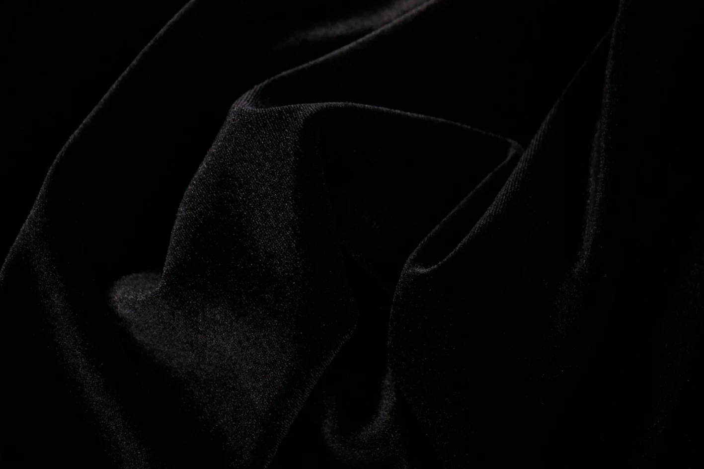 Stevie Velvet Black - Stretch Velour - Image 2