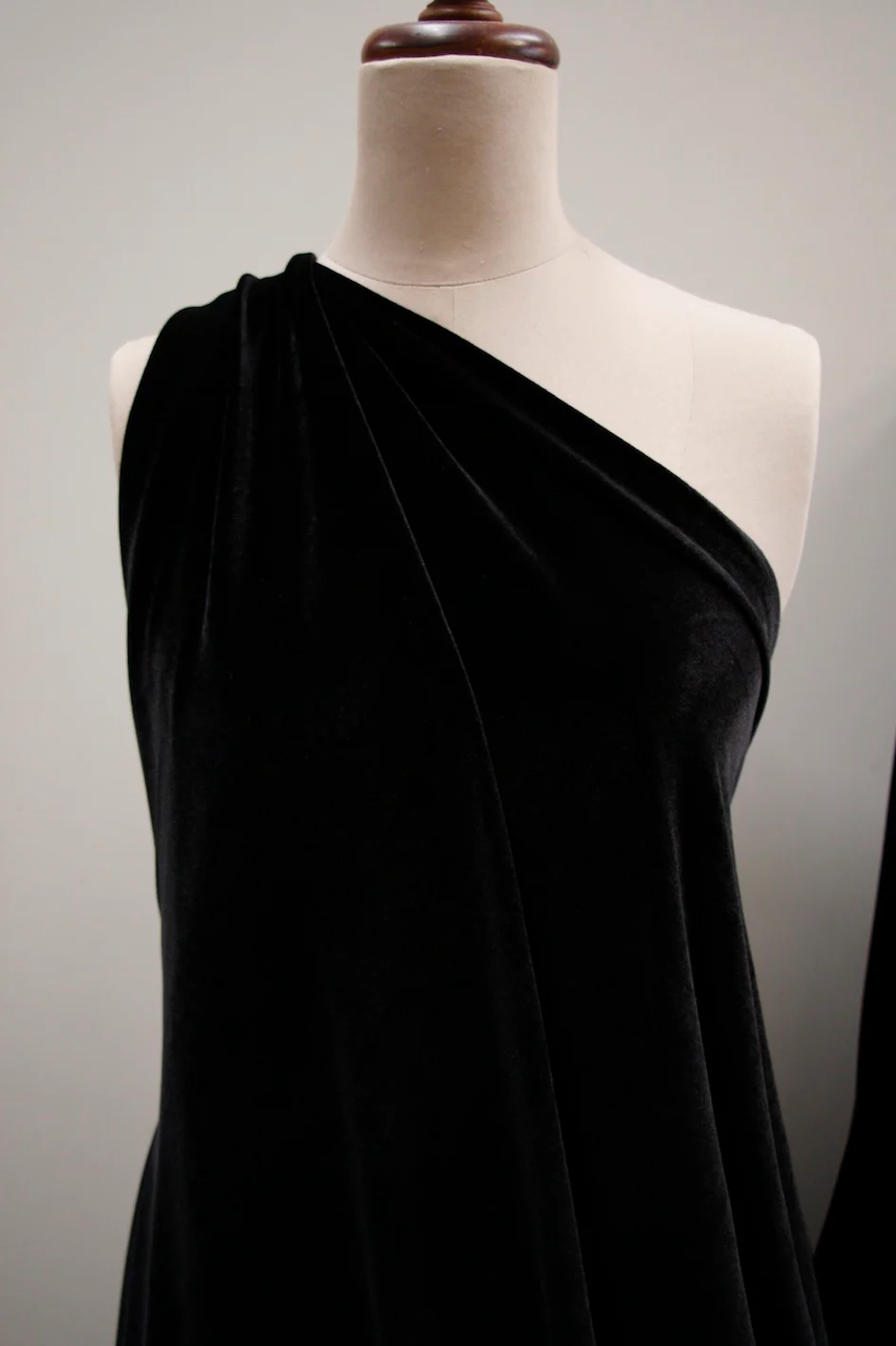 Stevie Velvet Black - Stretch Velour - Image 4