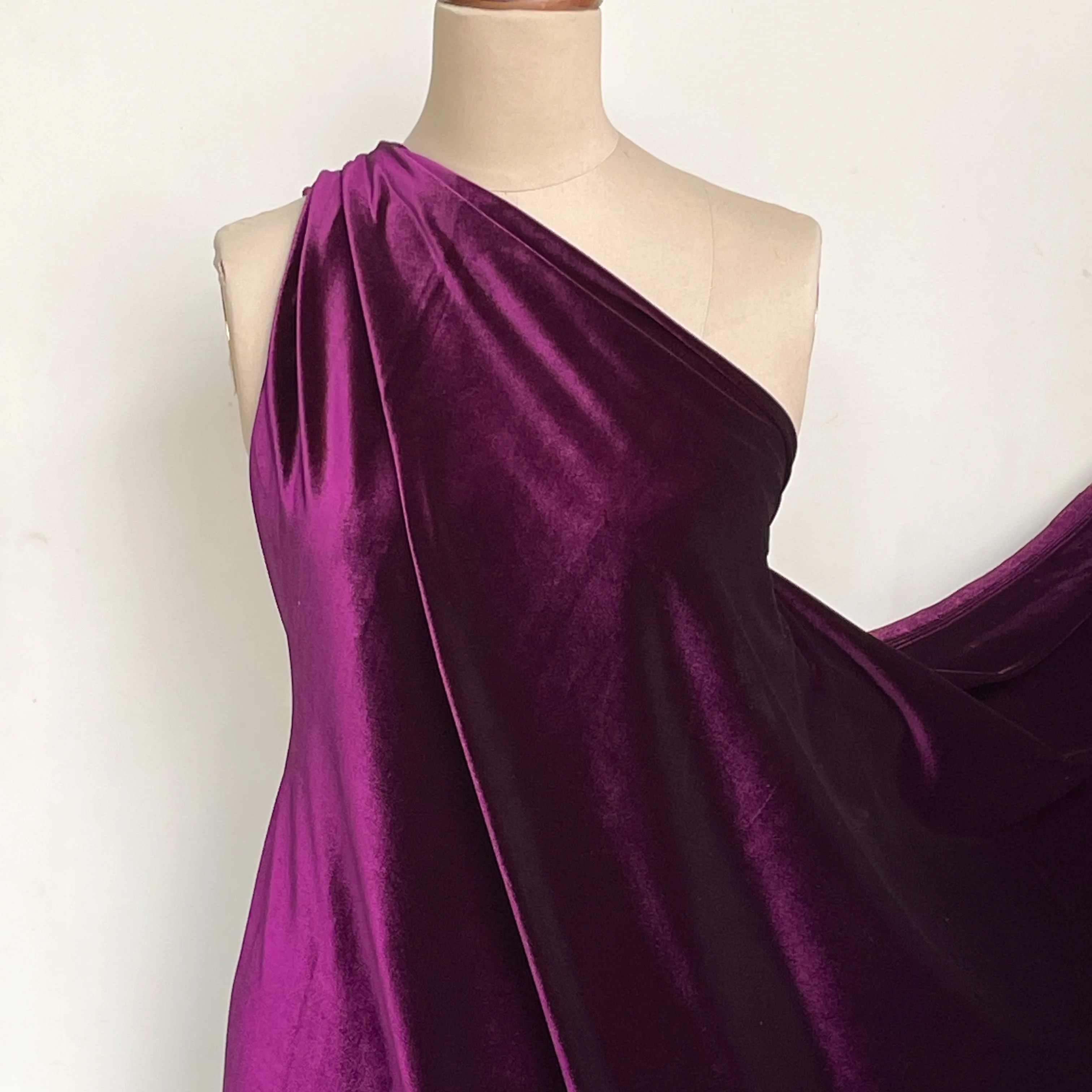 Stevie Velvet Grape - Stretch Velvour - Image 4