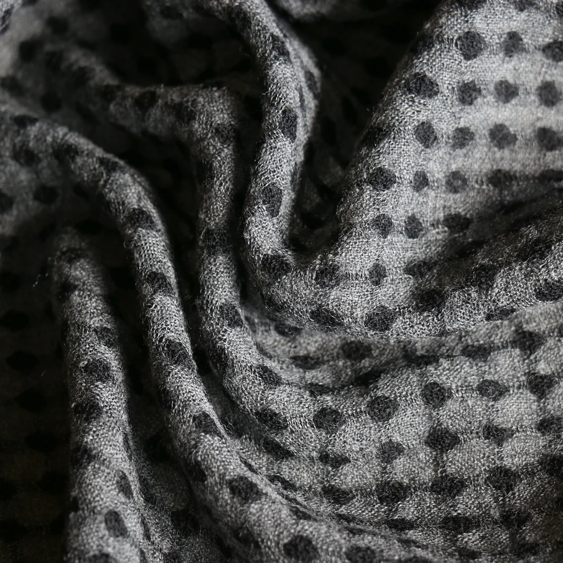 Stilo Black/Grey Wool Gauze - Image 2