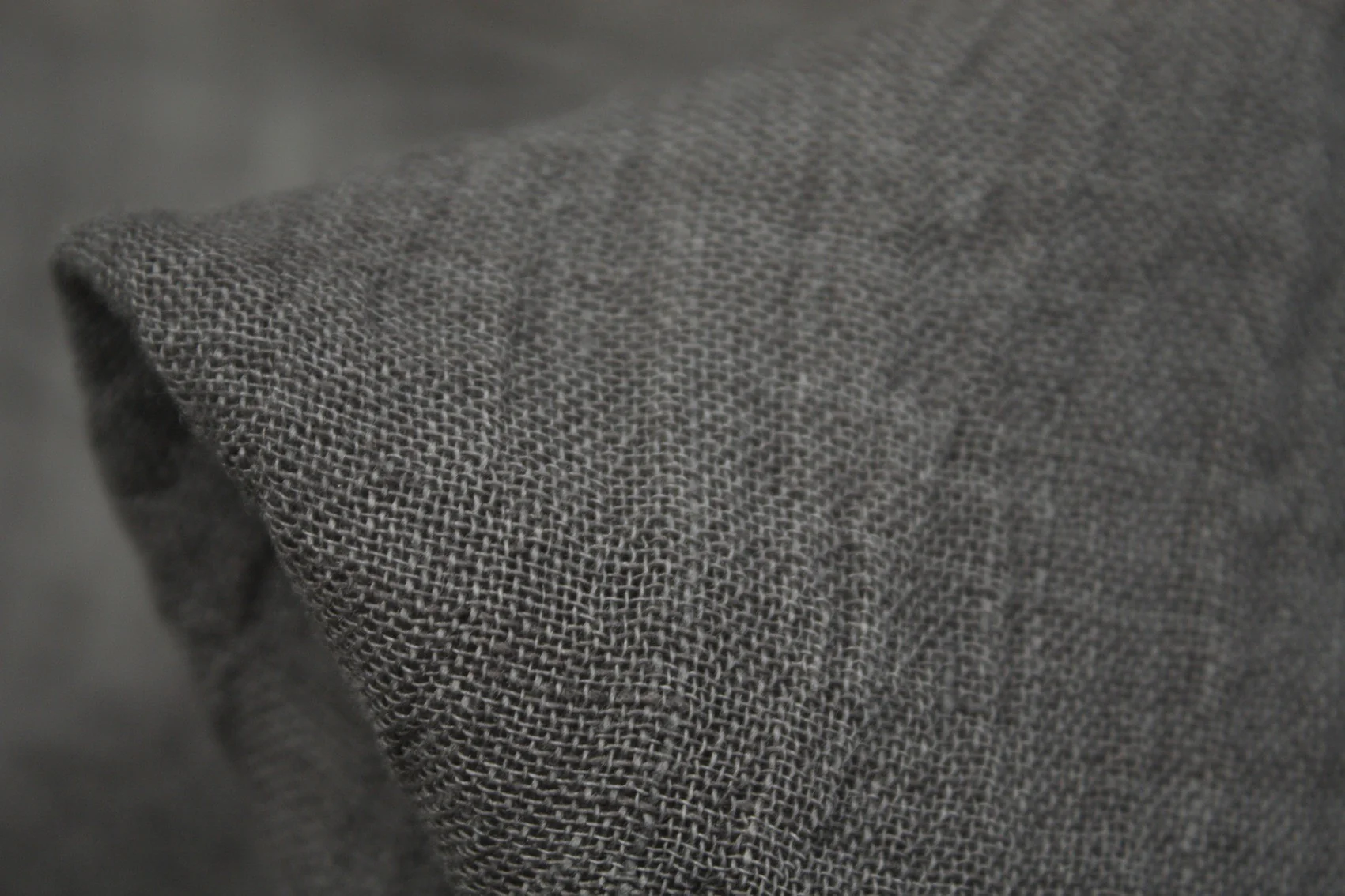 Stone Crinkled Washed Linen