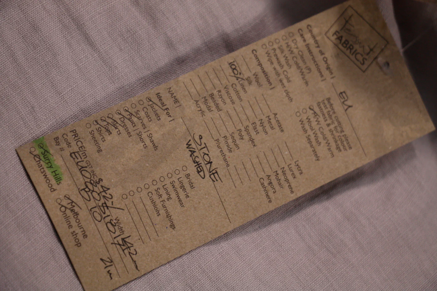 Stone Washed Linen - Image 2