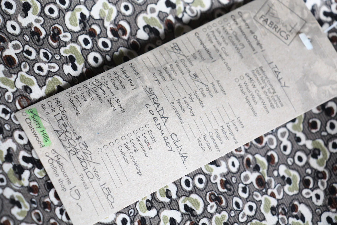 Strada Oliva - Printed Corduroy - Image 4