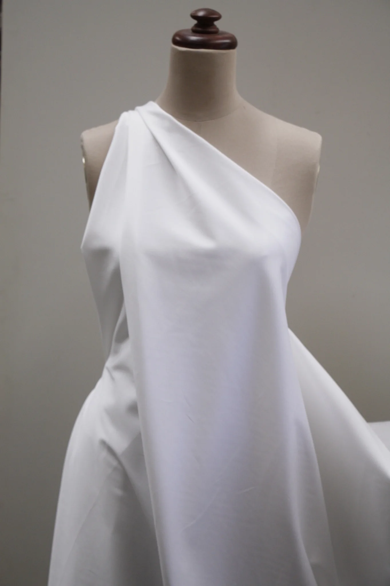 Stretch Cotton - White - Image 3