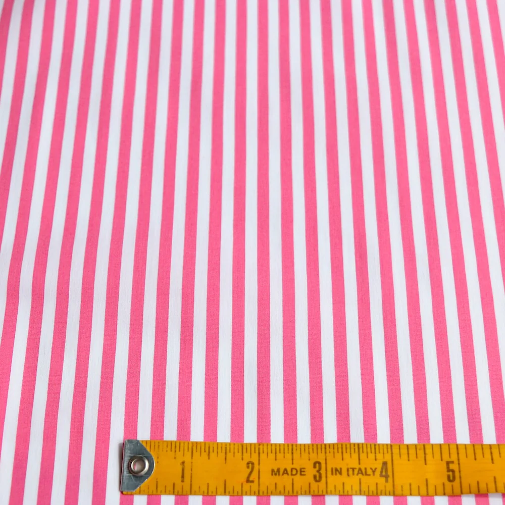 Stripes Pink Microprene - Image 3