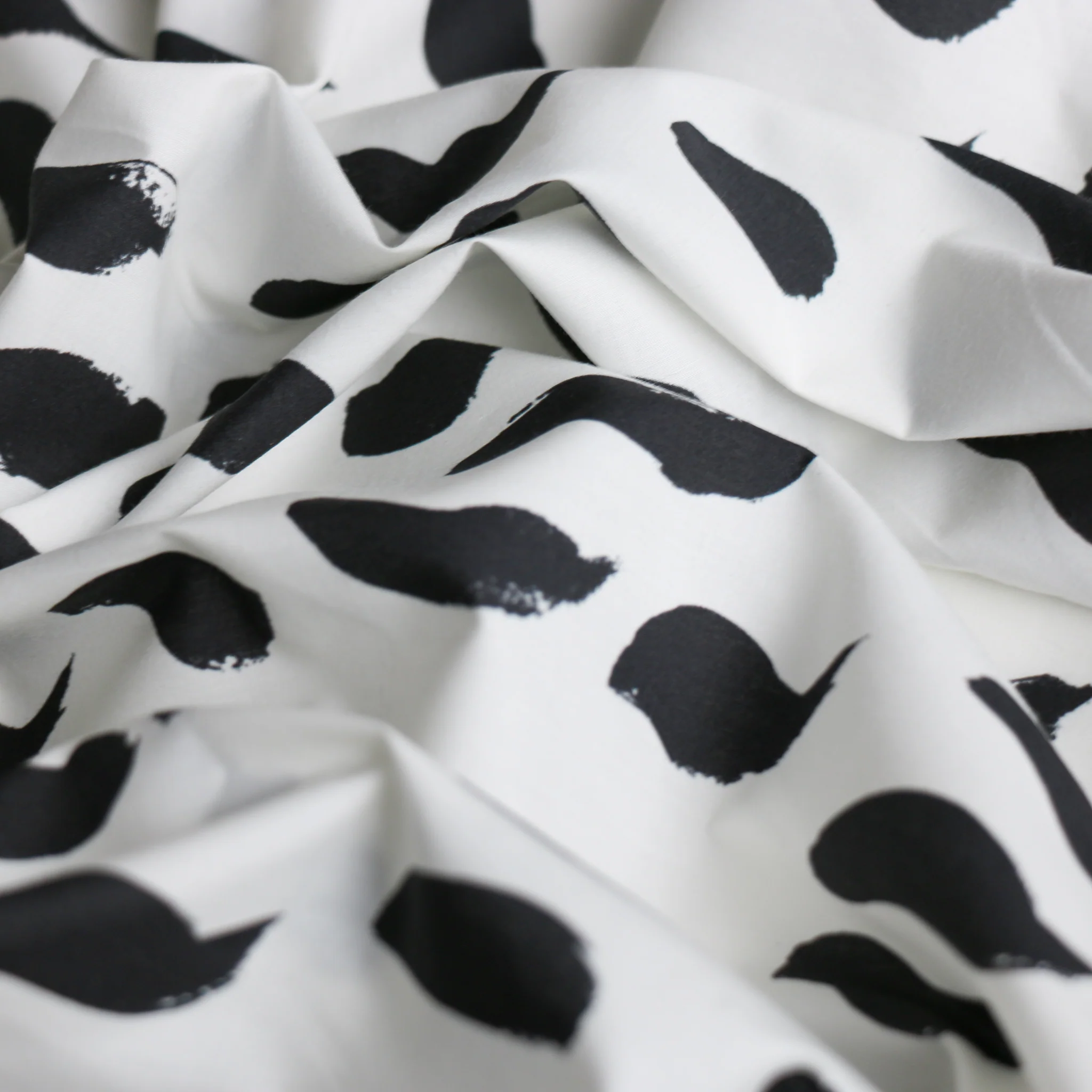 Strokes In Black Poplin - Image 2