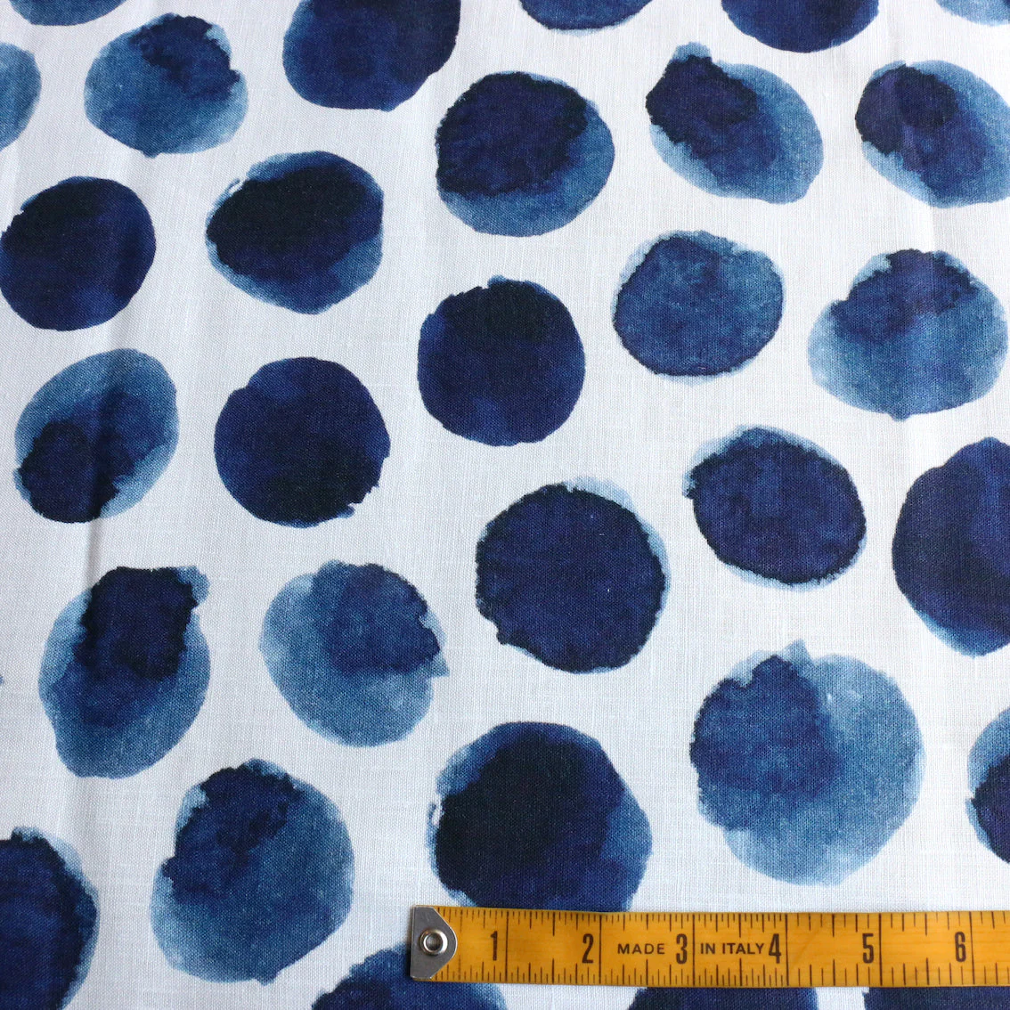 Sumi Ink Dots Printed Linen - Image 3