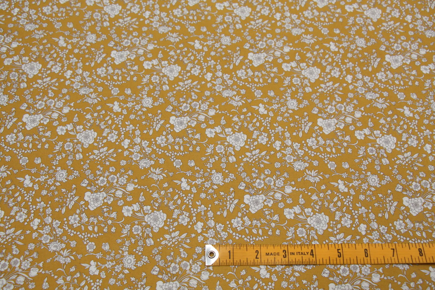Summer Blooms Mustard - Liberty Tana Lawn - Image 2